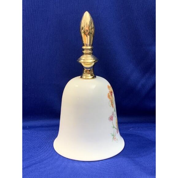 Porcelain Bell Gold Handle and Butterflies The Toscany - Picture 2 of 6